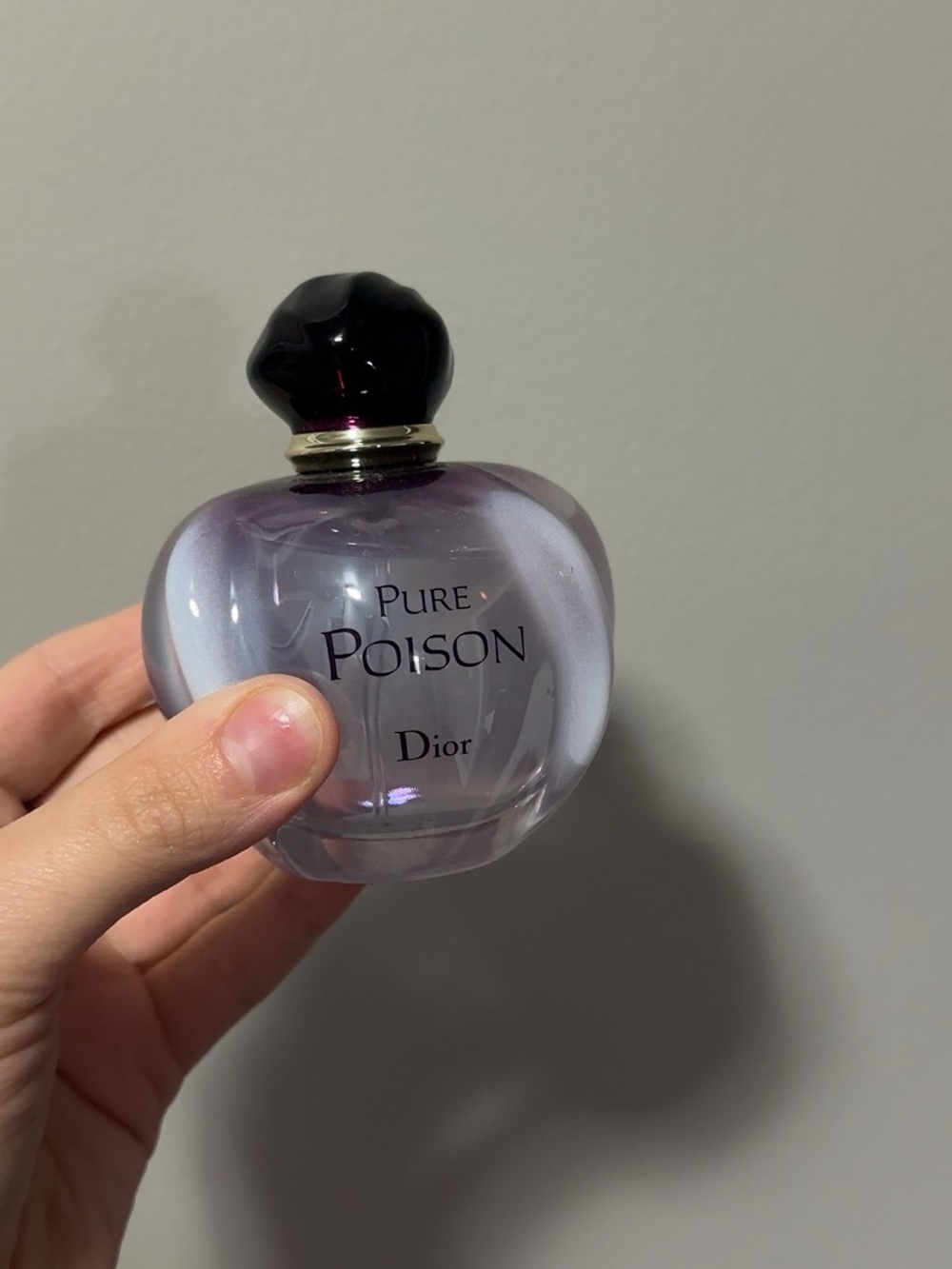 Dior Pure Poison Lavender-Tinted Glass Perfume Bottle